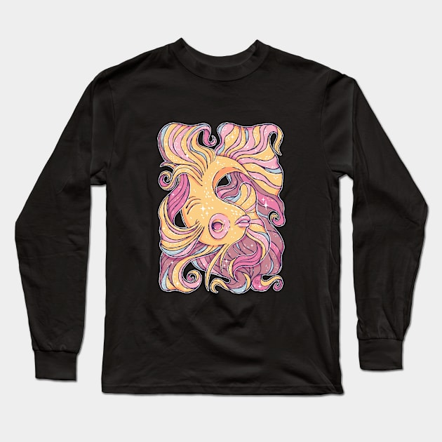 Lady Fish Long Sleeve T-Shirt by DajonAcevedo